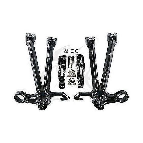 Motorrad-Fußrasten-Set hinten für Suzuki GSX-R 1000 2007-2008 K7 K8, Schwarz/Silber (1/5)