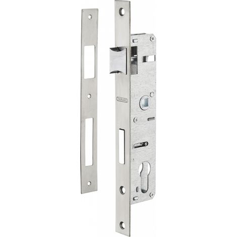 Thirard – Serrure encastrable à cylindre pour menuiserie métallique – Pêne demi-tour réversible – Pour cylindre profil européen – Entraxe 22mm
