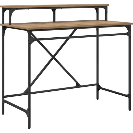 Bureau Chêne artisanal 100 x 50 x 90 cm Bois d'ingénierie CFW334705 (1/5)