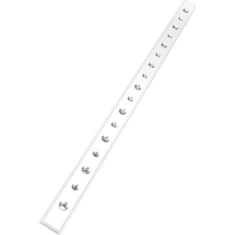 Piste à rainure en T aluminium 450mm pour scie à onglet, bricolage et réglage d'outils, finition argent (1/5)