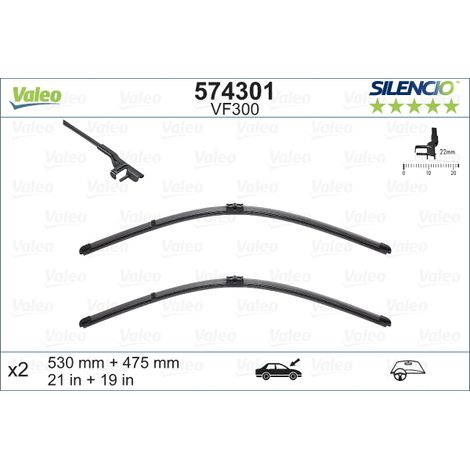 Balai d'essuie-glace VALEO 574301 (1/4)
