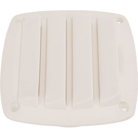 Évents de ventilation marine à persiennes 100mm, bouche d'aération blanche en plastique pour bateau, camping-car, yacht, van, caravane (1/5)