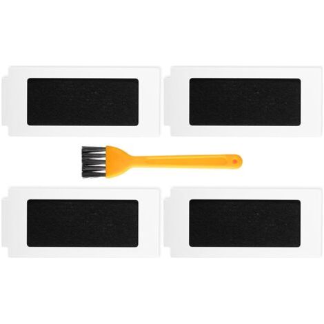 4 Pcs Filtres HAPE Compatibles Avec Le Robot Aspirateur Ecovacs Deebot T30 Pro Omni/T30 Omni/T30S/T30S Combo/T30S PRO- Accessoires lavables et réutilisables(Livré avec 1 brosse de nettoyage) (1/5)