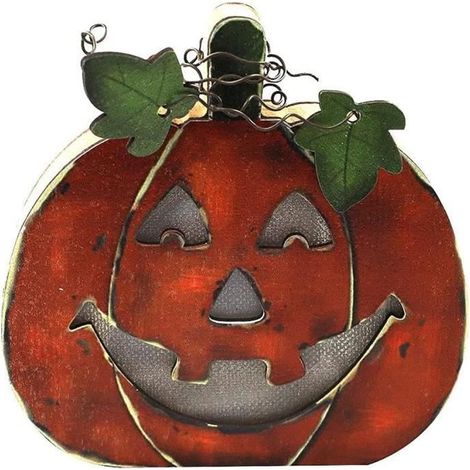 Halloween LED Pumpkin Light En Bois Scary Night Lanternes Décor Lampe (Pas de batterie) Style 1 Décoration de vacances[295] (1/4)