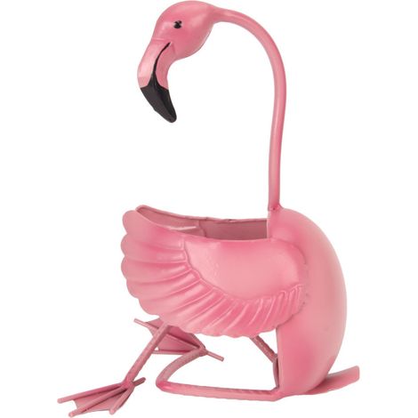 Beyamis Porte-bouteilles en fer flamant rose, ornement de table innovant pour bar ou cuisine. (1/5)