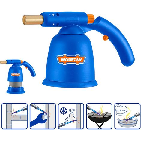 Lámpara de soldar a gas WADFOW, ajustable hasta 1300 °C, liviana y portátil, 404 g