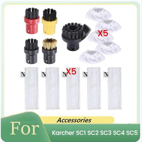 Steam Cleaner Round Brush Nozzle Head Mop Rag for EasyFix SC1/SC2/SC3/SC4/SC5/SC7 Steam Cleaner Parts (1/5)