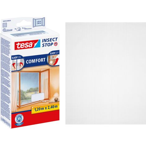 Moustiquaire pour fenêtre tesa 55918-00020-00 (l x H) 1200 mm x 2400 mm blanc 1 pc(s)