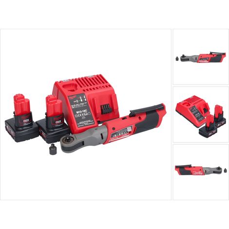Milwaukee M12 FIR38-402 Akku Ratsche 12 V 75 Nm 3/8" 1/4" + 2x Akku 4,0 Ah + Ladegerät (1/5)
