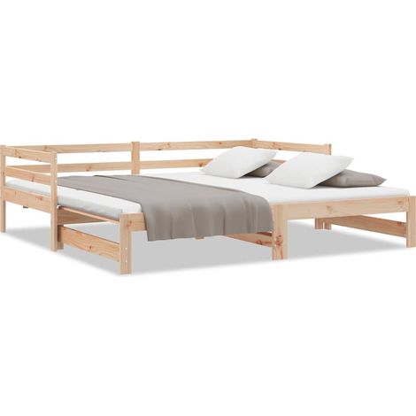 Maison Exclusive - Ausziehbares Tagesbett ohne Matratze 80x200 cm (1/5)