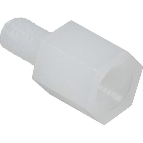 100 rondelles filetées hexagonales, support de circuit imprimé en plastique blanc cassé FDQ (1/5)