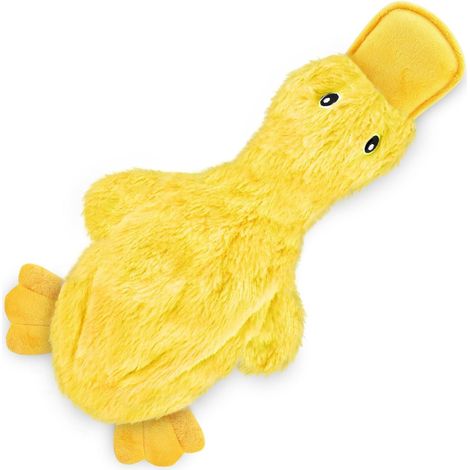 1pc Gelb Hund Kauen Spielzeug 37x25cm Pet Liefert Interaktive Hund Kauen Spielzeug Plüsch Ente (1/5)