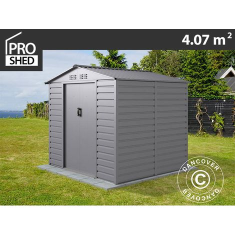 Garden shed 2.13x1.91x1.90 m, 4.07 m², ProShed®, Aluminium Grey (1/4)
