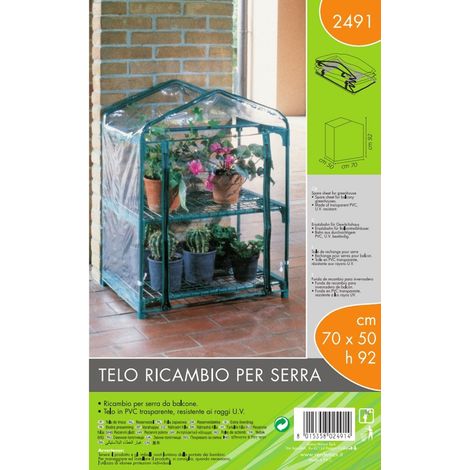 Telo ricambio per serra (70 x 50 x h 98 cm) (1/2)
