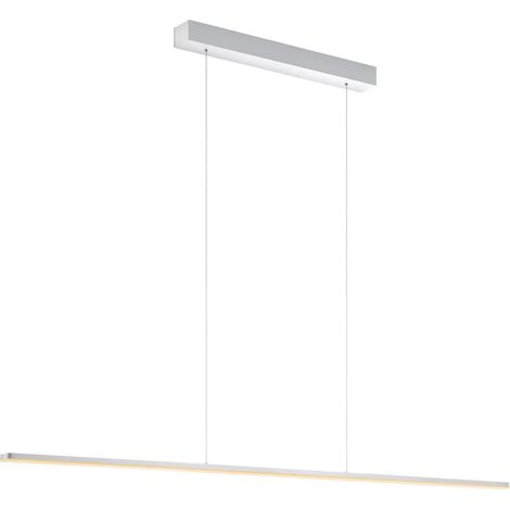 [GEBRAUCHT] B-Ware Quitani Led Pendelleuchte Margita Länge 148 Cm Silber Deckenlampe Deckenleuc600 (1/2)
