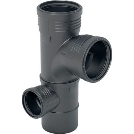 Geberit Silent-PP braga a Y 87,5° sinistra, DN 90 / 90 / 50, 390.470.14.1
