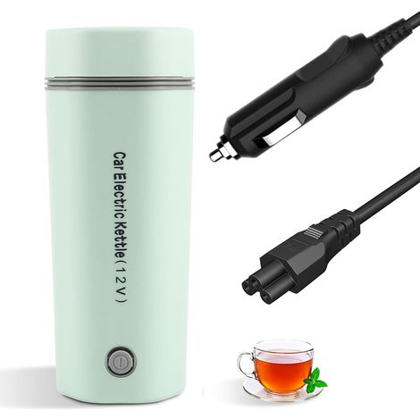 Bouilloire Électrique Portable - 350 ml - Acier Inoxydable 304 - Pour Thé Café Lait Infantile - Alimentation 12 V Voiture - 1 Pièce (1/5)