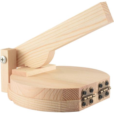 Empanada-Presse aus Holz, Küchenutensil für Tortillas und Ravioli, manuelle Teigtaschenform, Gebäckzubehör, natürliche Teigpresse, Mehrzweckwerkzeug für Ravioli und Pierogi. (1/5)