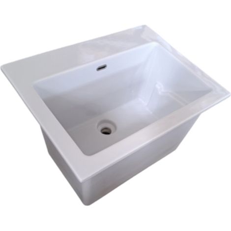 Lavatoio Lugano cm. 61x48 bianco lucido di Ceramica Alice (1/2)