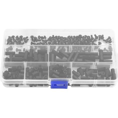 Set mit 250 M3-Innengewinde-Nylon-Abstandshaltern, Sortiment an Sechskant-Zylindern (M3 B-Innengewinde-Abstandshalter) (1/5)