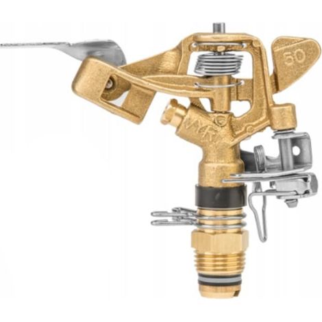 Arroseur pulsant en laiton, rotatif, réglable, 360° GZ1/2" 25 m 0178