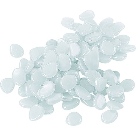 Pierres de jardin, aménagement paysager, 18 kg de petites pierres pour l'aménagement paysager, perles décoratives, pierres phosphorescentes pour le jardin en vrac, galets phosphorescents, 1000 dalles (1/5)