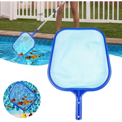 Écumoire de piscine, filet de nettoyage manuel pour débris, épuisette à feuilles, utilisée pour le nettoyage des piscines et spas, 30x44,5 cm (1/5)