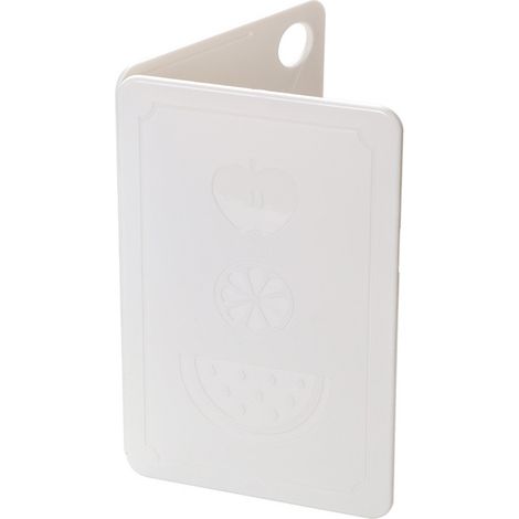 Planche à découper pliable et portable en plastique pour fruits, idéale pour les pique-niques et le camping en plein air. Motif riz nordique blanc, 20 x 12,5 x 0,8 cm. (1/5)