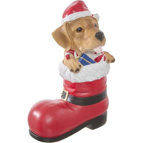 Cane natalizio in resina, altezza 30 cm - Feeric lights & christmas