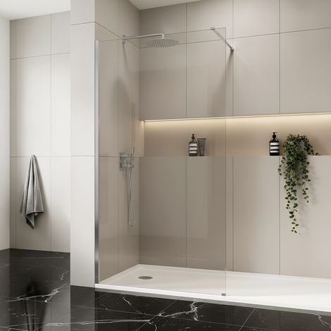 Paroi de douche Rea Flexi Transparent / Chrome 100 (1/5)