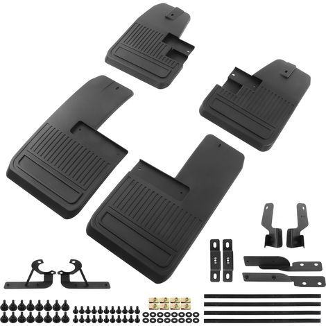 garde boue noires pour pneus avant et arrière kit de (1/5)