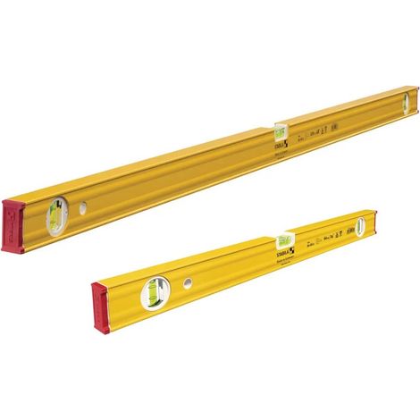 Stabila 80 AS-2 Box Beam Spirit Level Twin Pack 60cm 2ft + 120cm 4ft 19173 19170 (1/5)