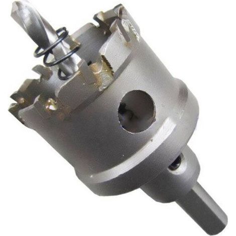 Scie cloche bimétallique en carbure T.C.T robuste de qualité industrielle coupe trou en acier inoxydable (55mm)argent, une pièce, (1/5)