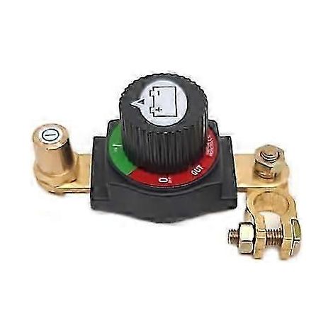 Coupe-batterie, disjoncteur de batterie en laiton, 12 V-48 V, interrupteur d'isolation de batterie pour voitures, motos, caravanes et yachts (1/5)