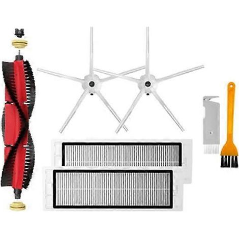 Filtre pour aspirateur brosse pour aspirateur Filtre de brosse pour aspirateur filtre de Xiaomi Roborock S5 Max S6 Maxv Aspirateur de remplacement Kit Roller Brosse HEPA Filtre Accessoires pièce détac (1/5)