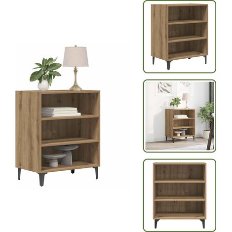 Credenza per cucina - vidaXL Credenza Rovere Artigianale 57x35x70 cm in Truciolato - Credenza per bagno