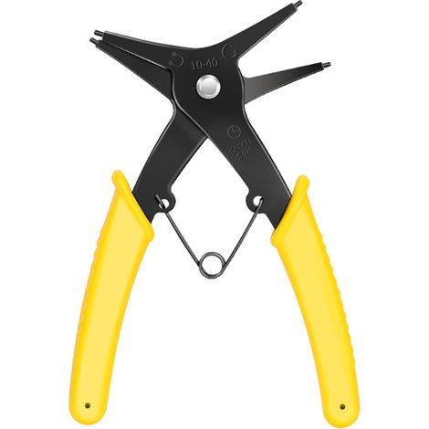 Alicates para anillos de retención 2 en 1, de doble uso (interno/externo), herramienta manual multifuncional para la sujeción de anillos de retención. (1/5)