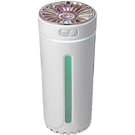 Tragbarer 300-ml-Ultraschall-Luftbefeuchter, kabelloser Auto-Lufterfrischer, Nebelmaschine mit Licht, Raumduftdiffusor – Weiß (1/5)