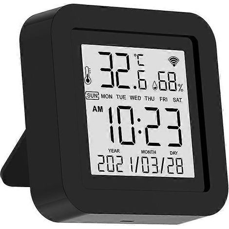 WLAN-Temperatur- und Feuchtigkeitssensor für Smart-Home-Fernbedienung mit LCD-Display
