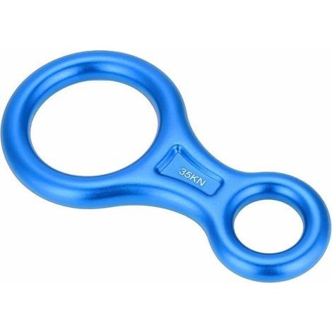 Anneau Rappel Figure 8 Escalade Rappel Safety 35KN Alpinisme Escalade Figure 8 Anneau Descendeur de Corde (1/4)