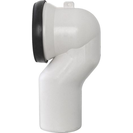 Curva tecnica per wc filo muro con diametro 11 cm completa di guarnizione (1/3)