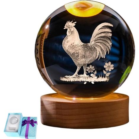 Veilleuse en forme de boule de cristal lumineuse (1/5)