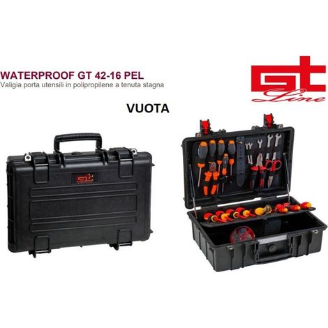 Valigia porta utensili in polipropilene a tenuta stagna- GT LINE GT 42-16 PEL WATERPROOF (1/4)
