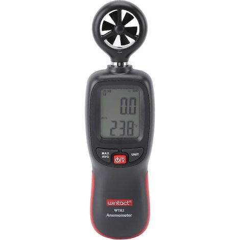 Digitales Anemometer mit hoher Genauigkeit, hintergrundbeleuchtet, multifunktionaler Mikro-Windgeschwindigkeitssensor