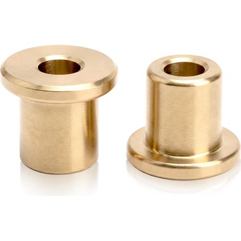2 Pièces Bride Roulement Manchon 4x8x10 mm,Laiton Douille Auto Lubrifiant Bagues,Bride Manchon Roulement Fritté pour Industriel Équipement Machines et Outils (1/5)
