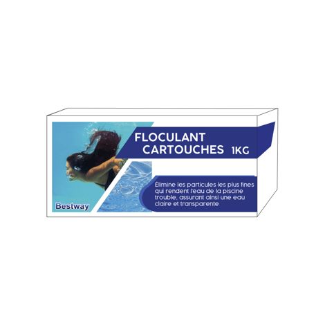 Cartucce flocculanti BESTWAY 25443 1 kg (8 x 125 g) per filtro a sabbia (1/2)