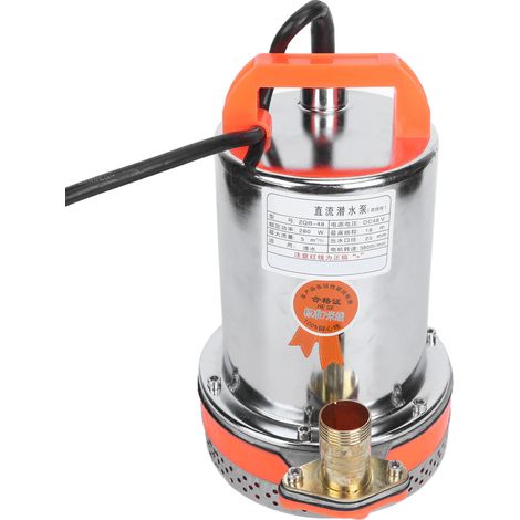 Pompe submersible DC48V 280W à haut débit et moteur en cuivre pour l'irrigation domestique (1/5)