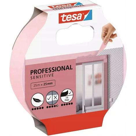 56260 25 m Cinta de pintor Apto para uso en interior Papel Rosa