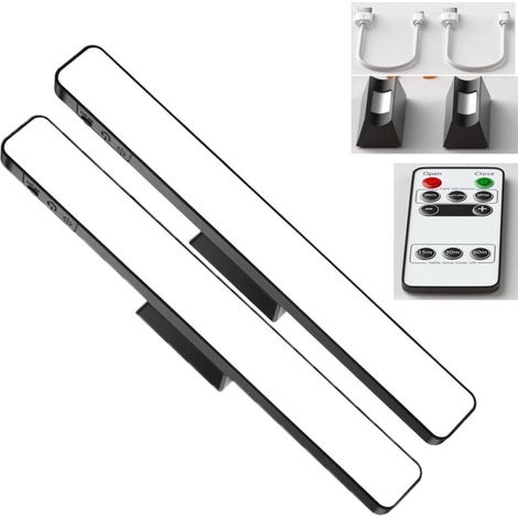 Lámpara LED de 2 piezas, recargable de 3200 mAh, con control remoto, regulable, para cocina y armario. (1/5)