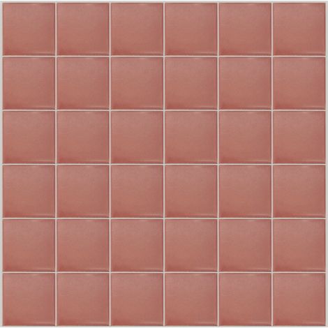 Mosaïque de grès cérame PICCOLO SILK 5x5cm (finition satinée) - Siena red - - 271 - Sienna red - boîte de 0.93 m2